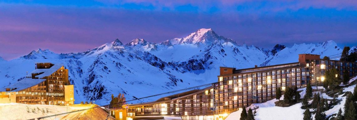 Club Med Arcs Extrême -  Vue de nuit du domaine skiable