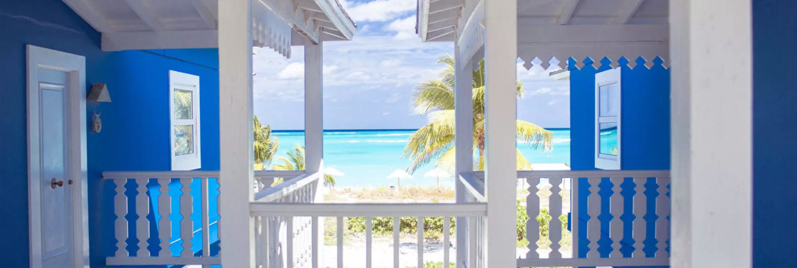 Club Med Columbus Isle, au Bahamas - Photo de la vue offerte en sortant sur le balcon d'un bungalow supérieur