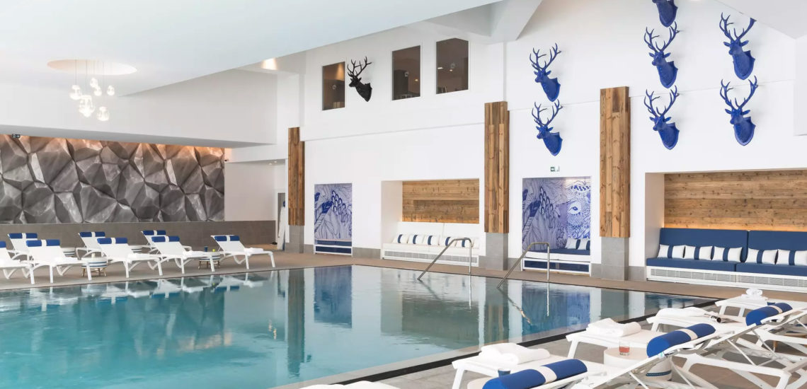 Club Med Samoëns, en France - Image de la piscine intérieure du complexe